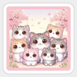 Kawaii Cats Sticker